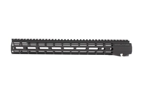 Areo Precision free float 15in ATLAS R-ONE M-LOK handguard has a tough Black finish